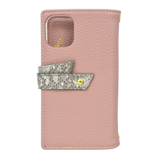 【iPhone12 mini ケース】ROYAL PARTY 手帳ケース パイソン (PINKBEIGE)goods_nameサブ画像