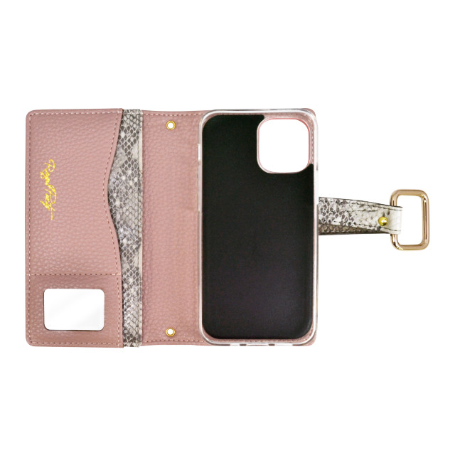 【iPhone12 mini ケース】ROYAL PARTY 手帳ケース パイソン (PINKBEIGE)goods_nameサブ画像