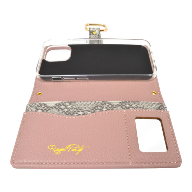 【iPhone12 mini ケース】ROYAL PARTY 手帳ケース パイソン (PINKBEIGE)goods_nameサブ画像