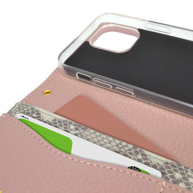 【iPhone12 mini ケース】ROYAL PARTY 手帳ケース パイソン (PINKBEIGE)goods_nameサブ画像