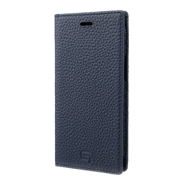 【iPhone12 mini ケース】Shrunken-Calf Leather Book Case (Navy)サブ画像