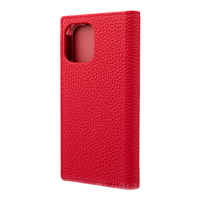 【iPhone12 mini ケース】Shrunken-Calf Leather Book Case (Red)goods_nameサブ画像