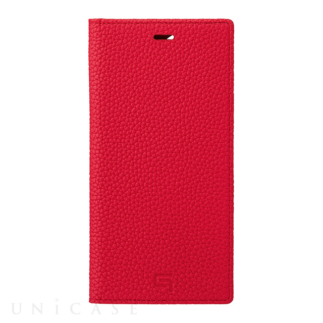 【iPhone12 Pro Max ケース】Shrunken-Calf Leather Book Case (Red)