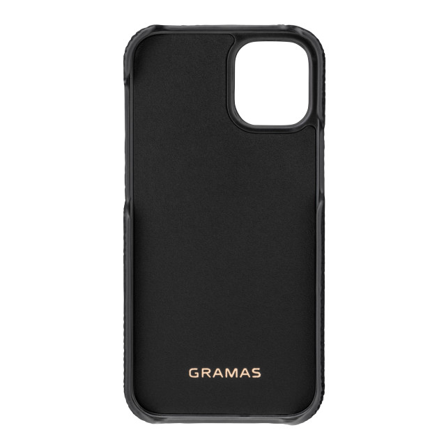 【iPhone12 mini ケース】Shrunken-Calf Leather Shell Case (Black)goods_nameサブ画像