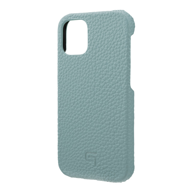 【iPhone12 mini ケース】Shrunken-Calf Leather Shell Case (Baby Blue)サブ画像
