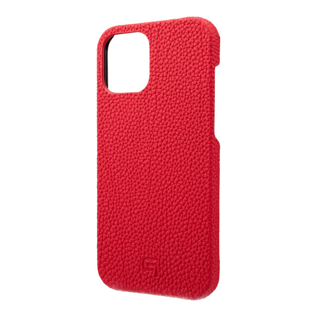 【iPhone12 Pro Max ケース】Shrunken-Calf Leather Shell Case (Red)goods_nameサブ画像