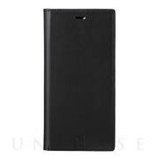 【iPhone12 Pro Max ケース】Italian Genuine Leather Book Case (Black)