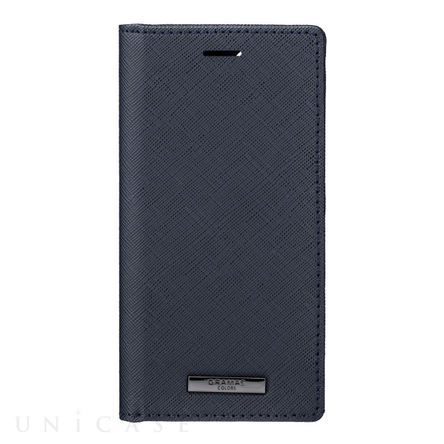 【iPhone12 mini ケース】“EURO Passione” PU Leather Book Case (Dark Navy)