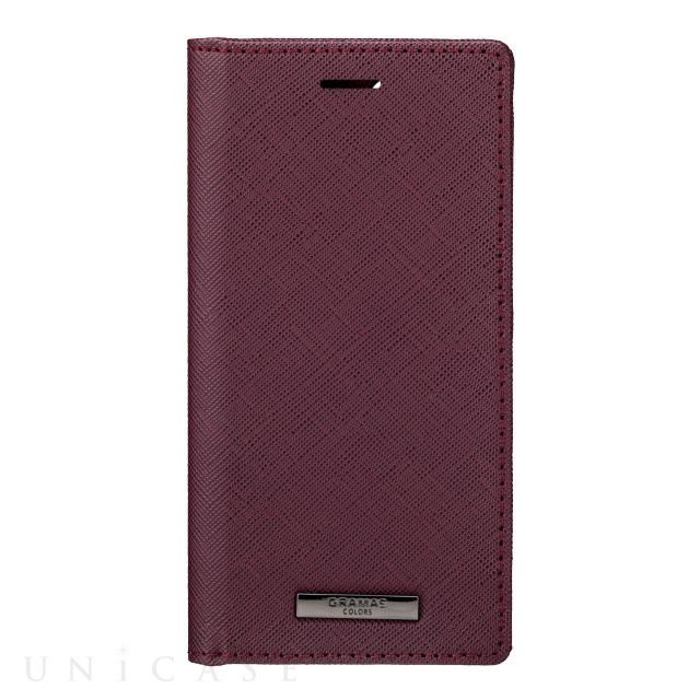 【iPhone12 mini ケース】“EURO Passione” PU Leather Book Case (Burgundy)