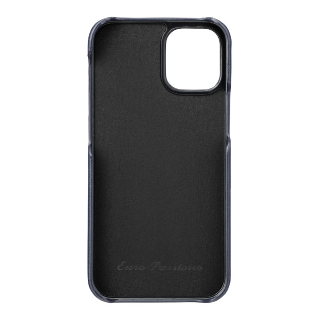 【iPhone12 mini ケース】“EURO Passione” PU Leather Shell Case (Dark Navy)サブ画像