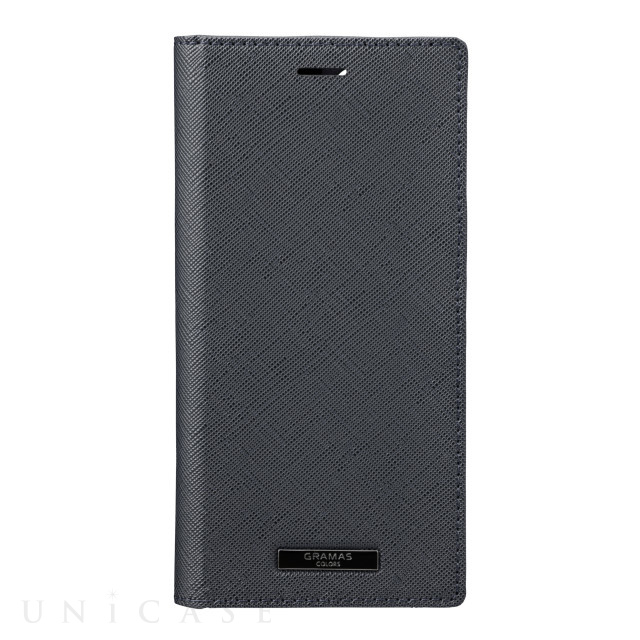 【iPhone12/12 Pro ケース】“EURO Passione” PU Leather Book Case (Dark Navy)