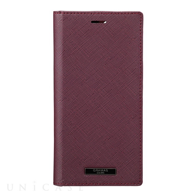 【iPhone12/12 Pro ケース】“EURO Passione” PU Leather Book Case (Burgundy)