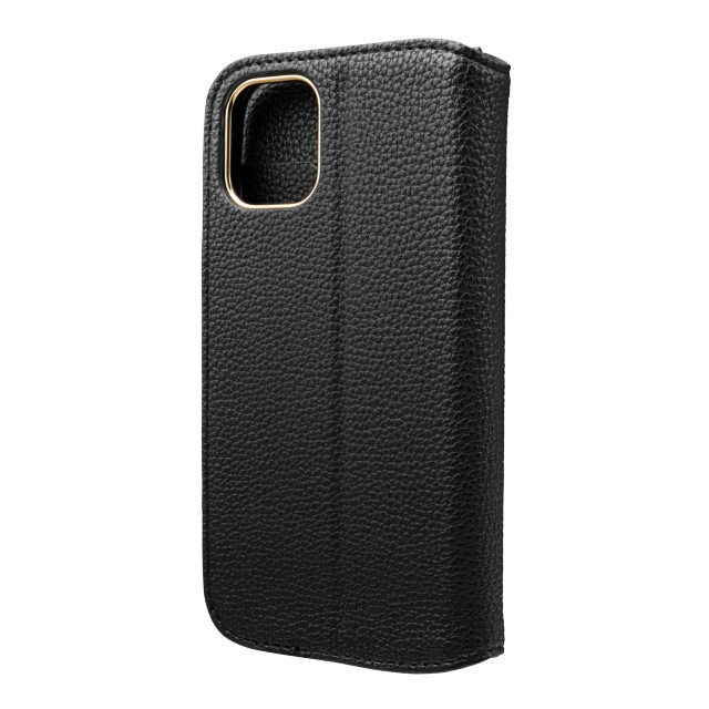 【iPhone12 mini ケース】“Shrink” PU Leather Book Case (Black)goods_nameサブ画像