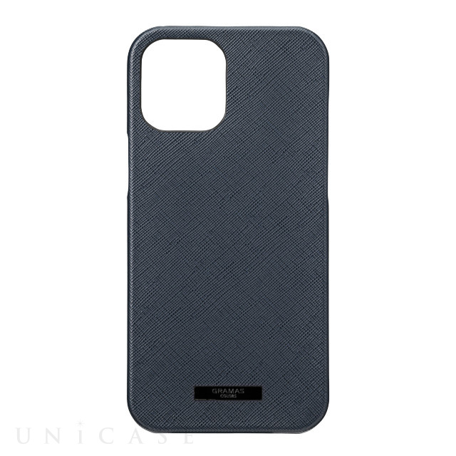 【iPhone12 Pro Max ケース】“EURO Passione” PU Leather Shell Case (Dark Navy)