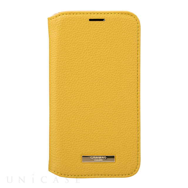 【iPhone12 mini ケース】“Shrink” PU Leather Book Case (Lemon)