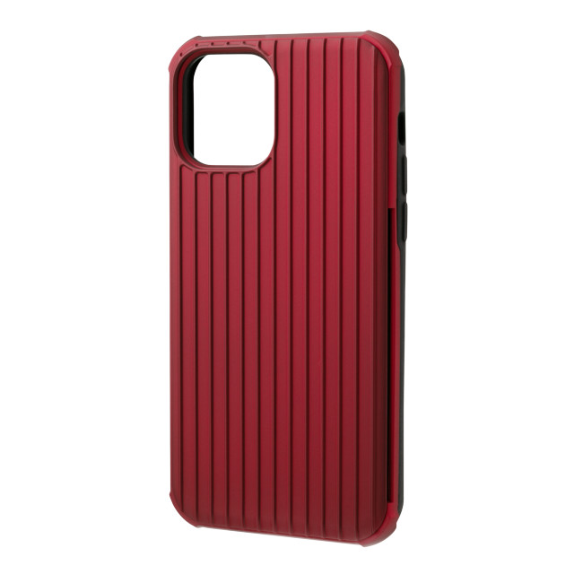 【iPhone12/12 Pro ケース】”Rib-Slide” Hybrid Shell Case (Red)goods_nameサブ画像