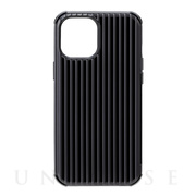 【iPhone12 Pro Max ケース】”Rib-Slide” Hybrid Shell Case (Black)