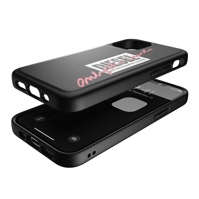 iPhone12 mini ケース】Moulded Case Core FW20 (Black/Coral) DIESEL