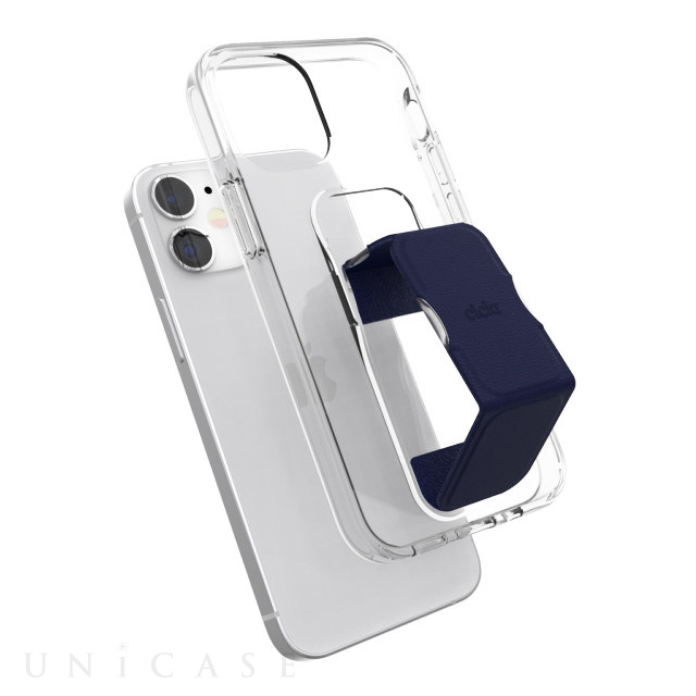 【iPhone12 mini ケース】CLEAR GRIPCASE Clear (clear/blue)