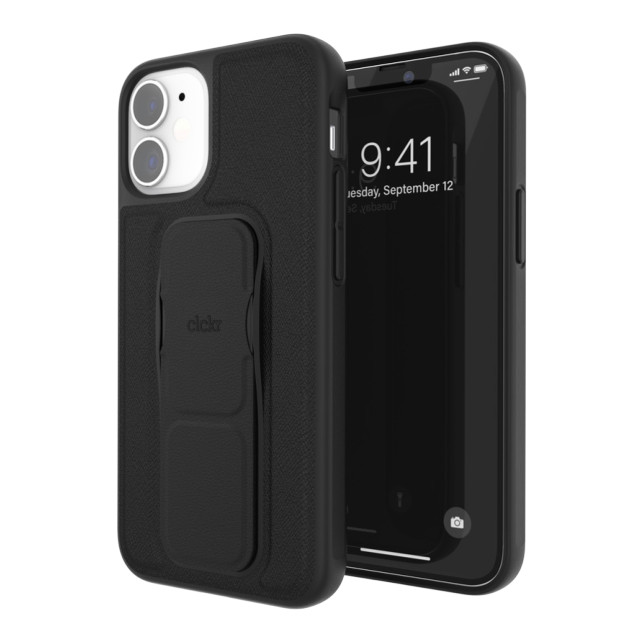 【iPhone12 mini ケース】CLEAR GRIPCASE Saffiano (Black)goods_nameサブ画像