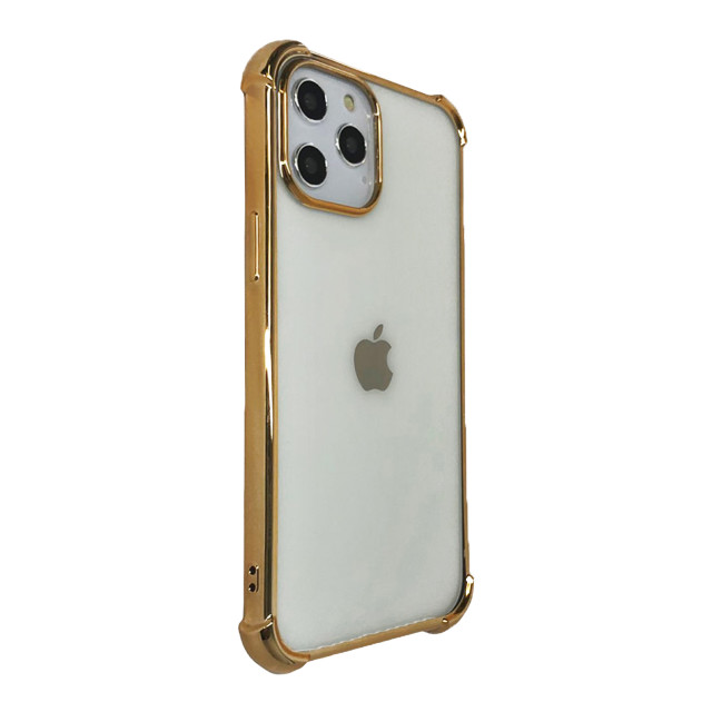 【iPhone12/12 Pro ケース】Glitter shockproof soft case (Gold)