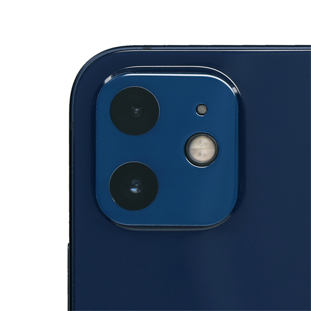 【iPhone12 フィルム】カメラレンズ用 全面保護 ガラス レンズプロテクター OWL-CLGIC61シリーズ (ネイビー)サブ画像