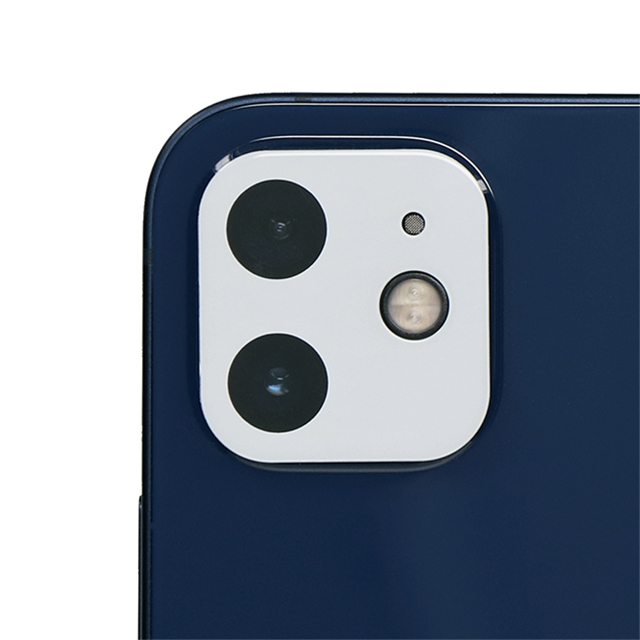 【iPhone12 フィルム】カメラレンズ用 全面保護 ガラス レンズプロテクター OWL-CLGIC61シリーズ (ホワイト)サブ画像