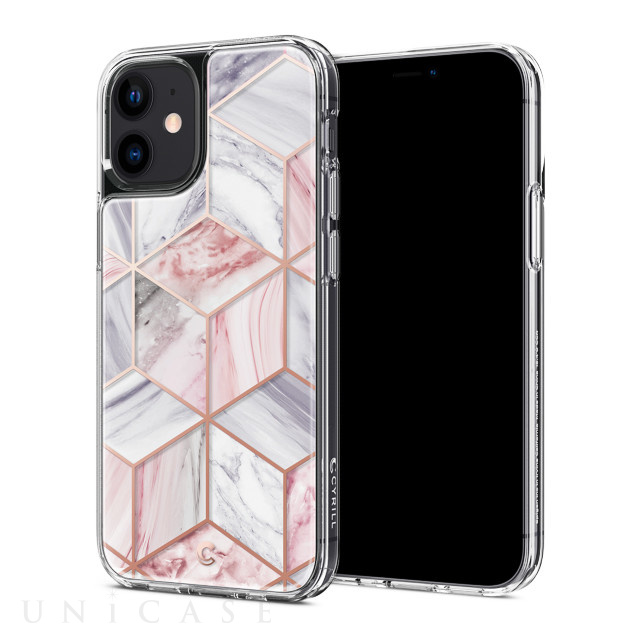 【iPhone12 mini ケース】Cecile (Pink Marble)