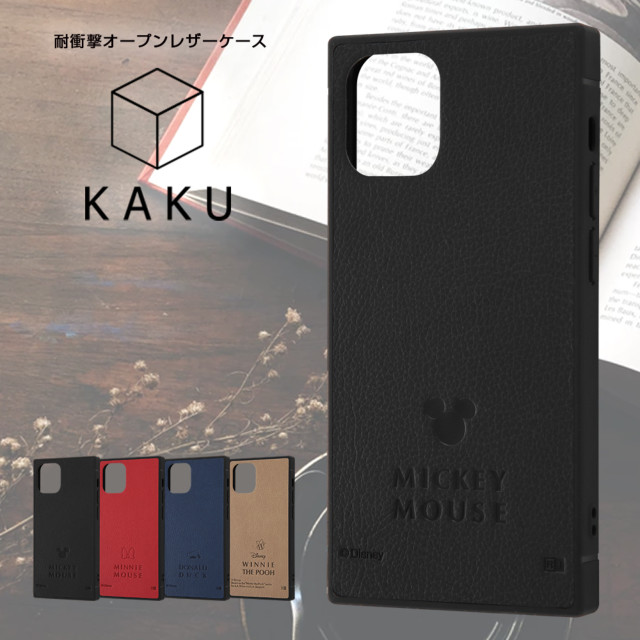 【iPhone12 mini ケース】ディズニーキャラクター/耐衝撃オープンレザーケース KAKU (ミッキーマウス)goods_nameサブ画像