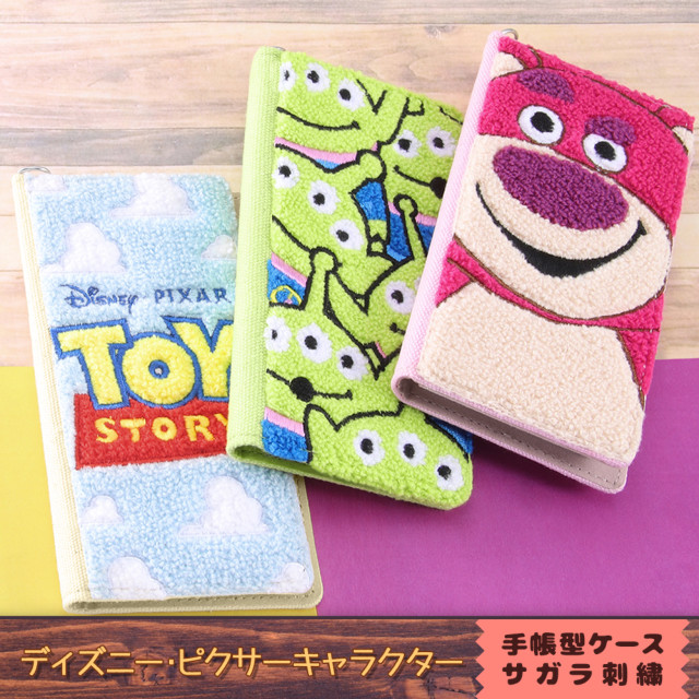 【iPhone12 mini ケース】ディズニー・ピクサーキャラクター/手帳型 FLEX CASE サガラ刺繍 (トイ・ストーリー/ロゴ)サブ画像