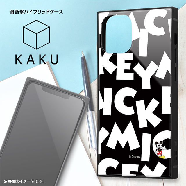 【iPhone12 mini ケース】ディズニーキャラクター/耐衝撃ハイブリッドケース KAKU (ミッキーマウス/I AM)goods_nameサブ画像