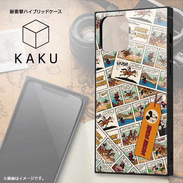 【iPhone12/12 Pro ケース】ディズニーキャラクター/耐衝撃ハイブリッドケース KAKU (ミニーマウス/comic)goods_nameサブ画像