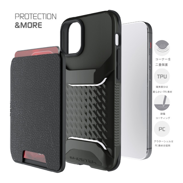 【iPhone12 Pro Max ケース】Exec 4 Leather Flip Wallet Case (Black)goods_nameサブ画像