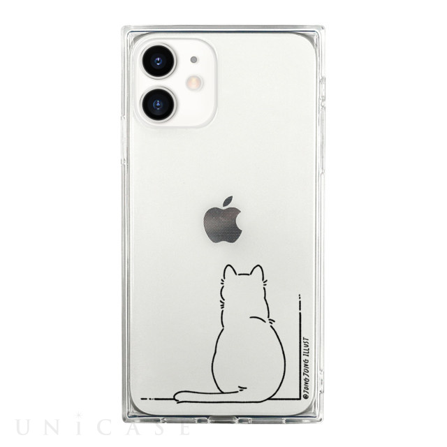 【iPhone12 mini ケース】ソフトスクウェアケース (SIRONEKO)