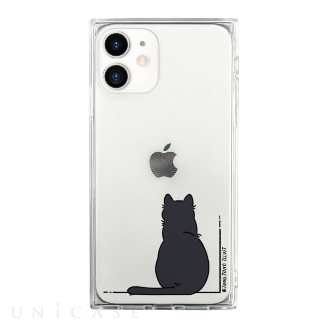 【iPhone12 mini ケース】ソフトスクウェアケース (KURONEKO)