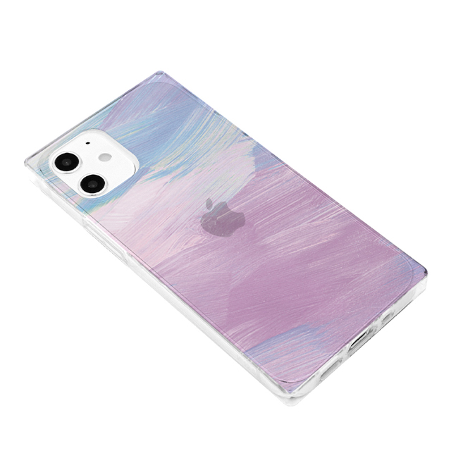 【iPhone12/12 Pro ケース】ソフトスクウェアケース (purple pastel)サブ画像