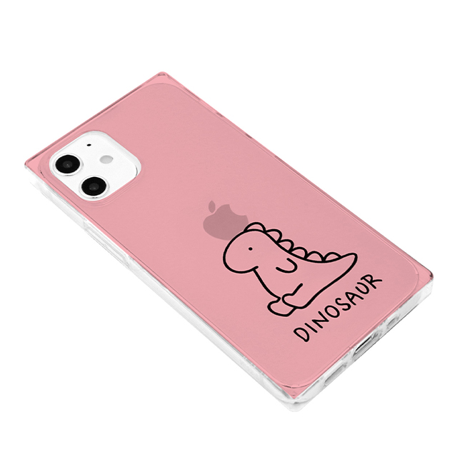 【iPhone12/12 Pro ケース】ソフトスクウェアケース (ザウルス ピンク)goods_nameサブ画像