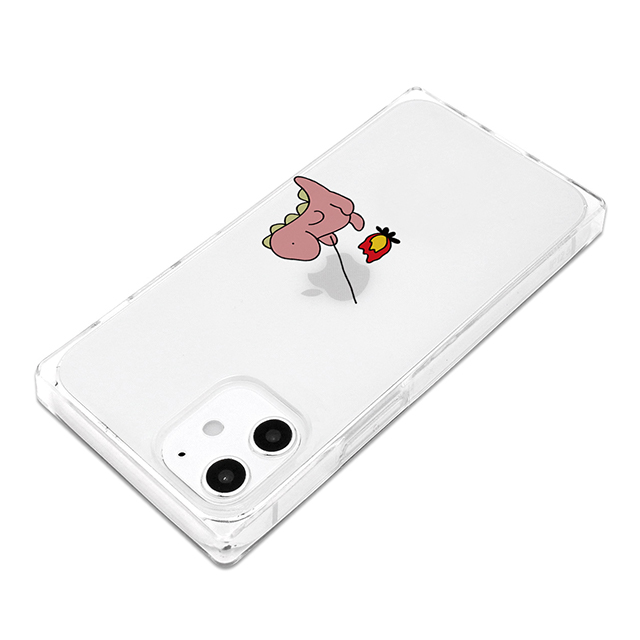 【iPhone12/12 Pro ケース】ソフトスクウェアケース (たき火 ピンク)goods_nameサブ画像