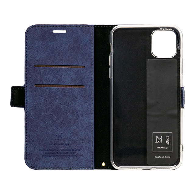 【iPhone12 Pro Max ケース】手帳型ケース Style Natural (Blue)サブ画像