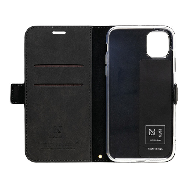 【iPhone12/12 Pro ケース】手帳型ケース Style Natural (Black)goods_nameサブ画像