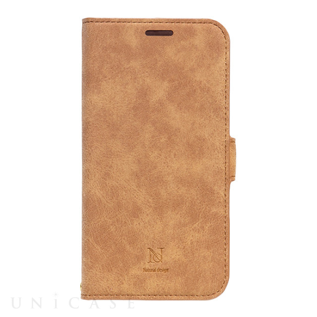 【iPhone12/12 Pro ケース】手帳型ケース Style Natural (Camel)