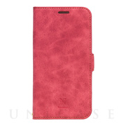 【iPhone12/12 Pro ケース】手帳型ケース Style Natural (Red)