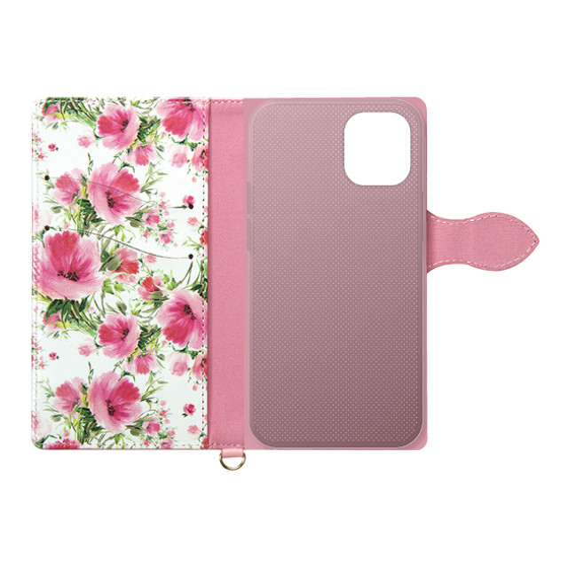 【iPhone12 mini ケース】手帳型ケース Fleur (Pink)goods_nameサブ画像