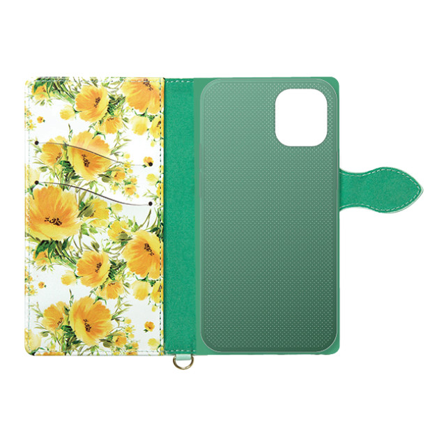 【iPhone12 mini ケース】手帳型ケース Fleur (Mint)goods_nameサブ画像