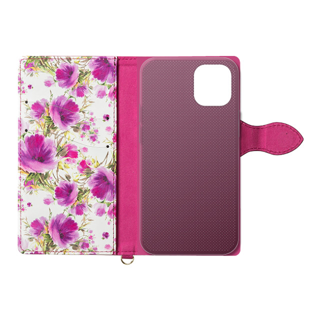 【iPhone12 mini ケース】手帳型ケース Fleur (Magenta)goods_nameサブ画像