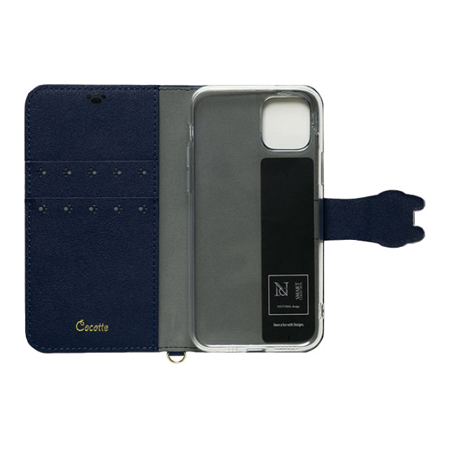 【iPhone12 mini ケース】手帳型ケース Cocotte (Navy)goods_nameサブ画像