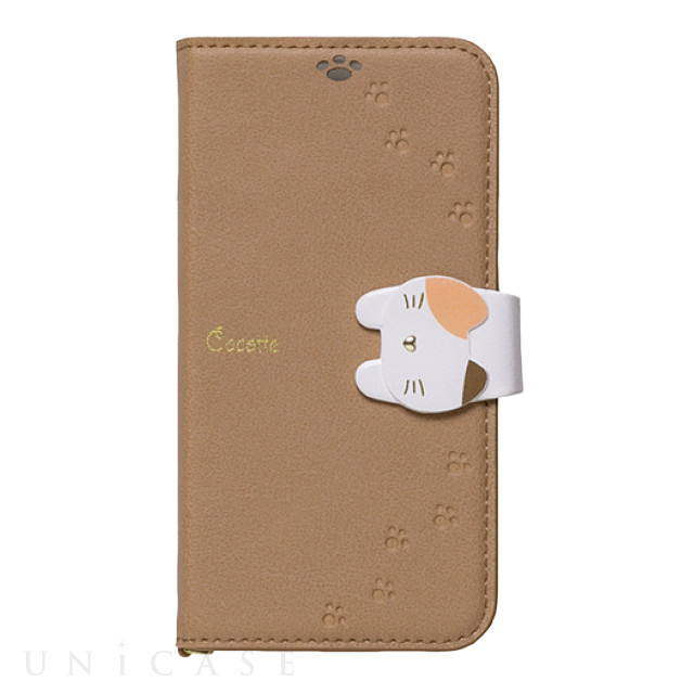 【iPhone12 mini ケース】手帳型ケース Cocotte (Beige)