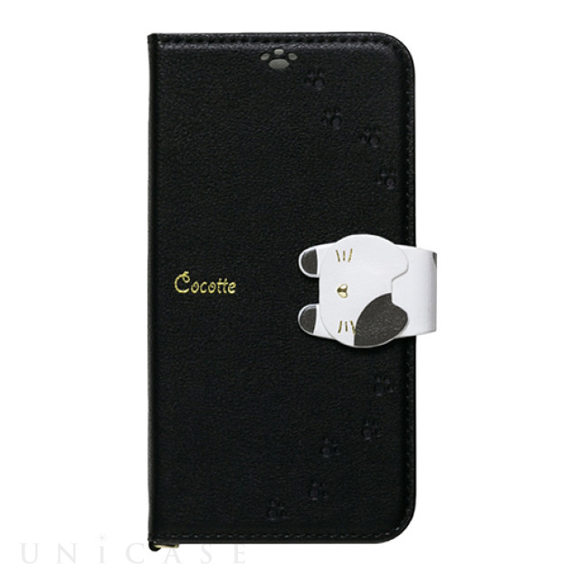 【iPhone12 mini ケース】手帳型ケース Cocotte (Black)