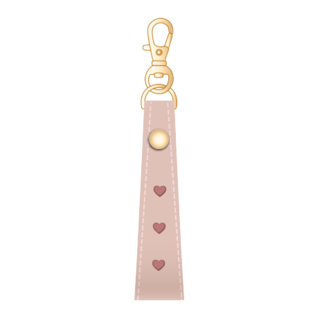 【iPhone12 mini ケース】手帳型ケース Heart Lock (Milky Pink)サブ画像