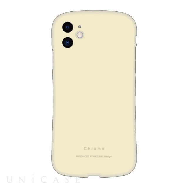 【iPhone12 mini ケース】背面型ケース Chrome (Cream)